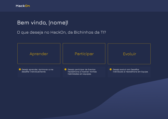 Boas Vindas (Usuários)