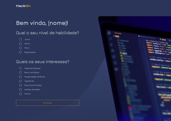 Habilidades e Tópicos (Usuário)