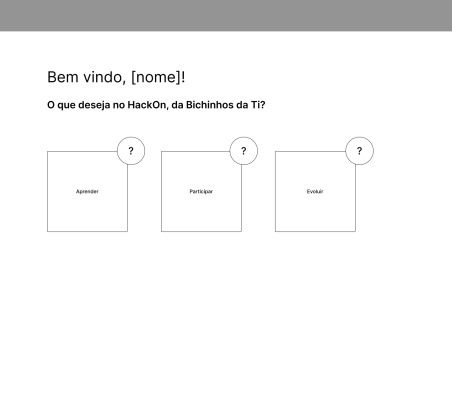 Boas Vindas (Usuário)